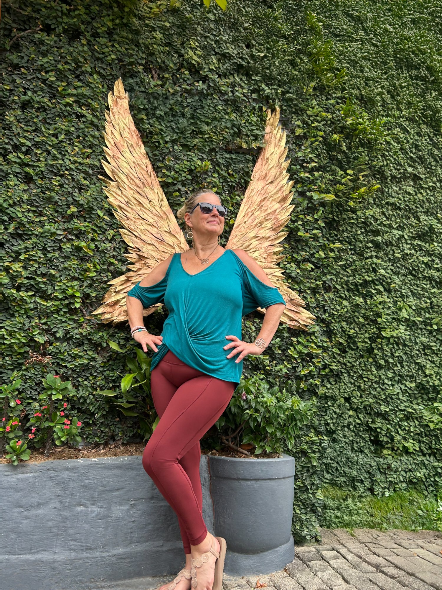 Kimberly with golden wings